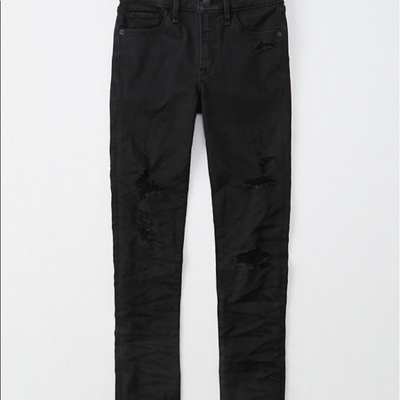 Abercrombie Simone High Rise Distressed Jean - Picture 13 of 16